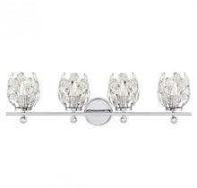Load image into Gallery viewer, Moreno 4-Light Bathroom Vanity Light in Chrome