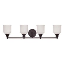 Load image into Gallery viewer, Melrose 4-Light Bathroom Vanity Light in English Bronze