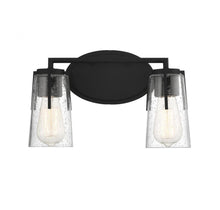 Load image into Gallery viewer, Sacremento 2-Light Bathroom Vanity Light in Black