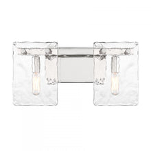 Load image into Gallery viewer, Genry 2-Light Bathroom Vanity Light in Polished Nickel