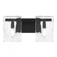 Load image into Gallery viewer, Genry 2-Light Bathroom Vanity Light in Matte Black