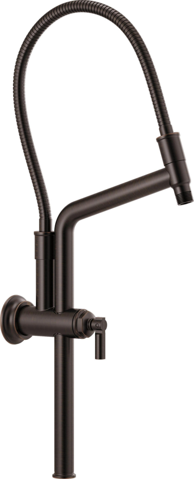 HEIGHT ADJUSTABLE SHOWER ARM AND FLANGE