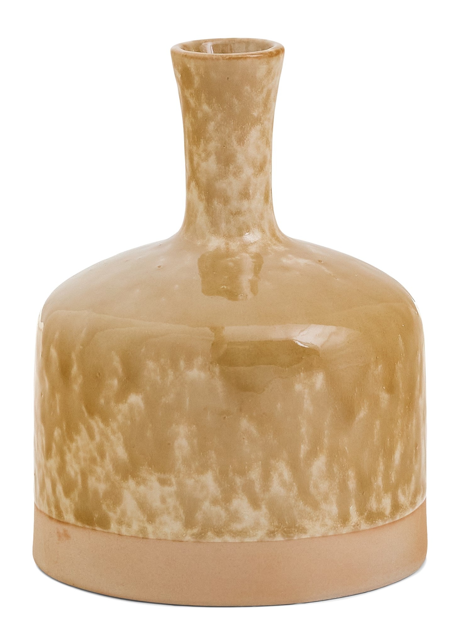 Large Porcelain Vase Specked Brown