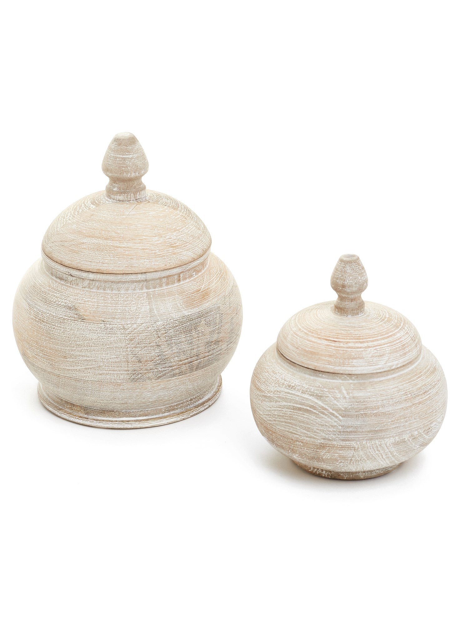 Deco Wood Box Whitewash (2 Sizes)