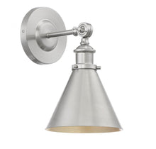 Load image into Gallery viewer, Glenn 1-Light Adjustable Wall Sconce in Satin Nickel
