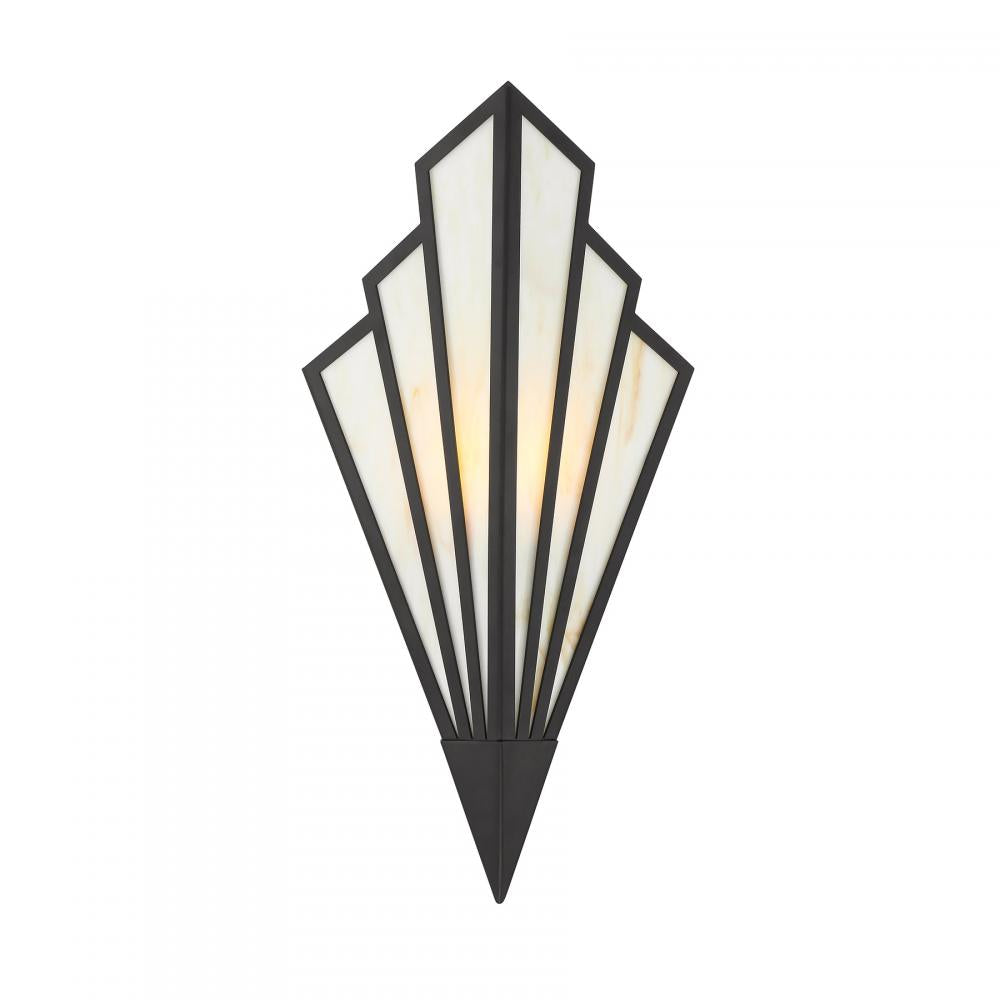 Rivage 1-Light LED Wall Sconce in Matte Black