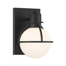 Load image into Gallery viewer, Pierce 1-Light Wall Sconce in Matte Black
