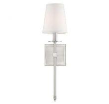 Load image into Gallery viewer, Monroe 1-Light Wall Sconce in Satin Nickel