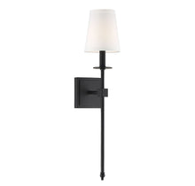 Load image into Gallery viewer, Monroe 1-Light Wall Sconce in Matte Black