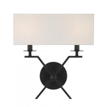 Load image into Gallery viewer, Arondale 2-Light Wall Sconce in Matte Black