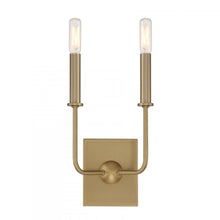 Load image into Gallery viewer, Avondale 2-Light Wall Sconce in Warm Brass