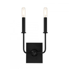 Load image into Gallery viewer, Avondale 2-Light Wall Sconce in Matte Black