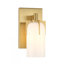 Load image into Gallery viewer, Caldwell 1-Light Wall Sconce in Warm Brass