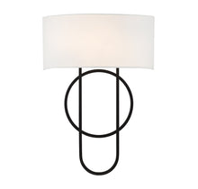 Load image into Gallery viewer, Tempe 2-Light Wall Sconce in Matte Black
