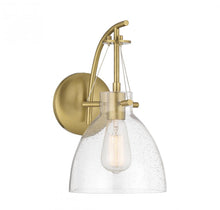 Load image into Gallery viewer, Foster 1-Light Wall Sconce in Warm Brass