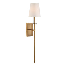 Load image into Gallery viewer, Monroe 1-Light Wall Sconce in Warm Brass