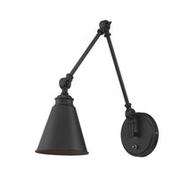 Load image into Gallery viewer, Morland 1-Light Adjustable Wall Sconce in English Bronze