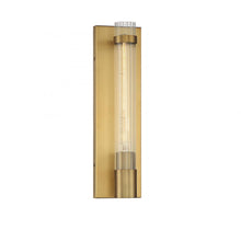 Load image into Gallery viewer, Willmar 1-Light Wall Sconce in Warm Brass