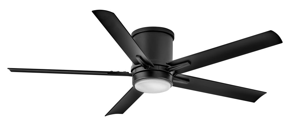 Vail Flush 52" LED Smart Fan - Black
