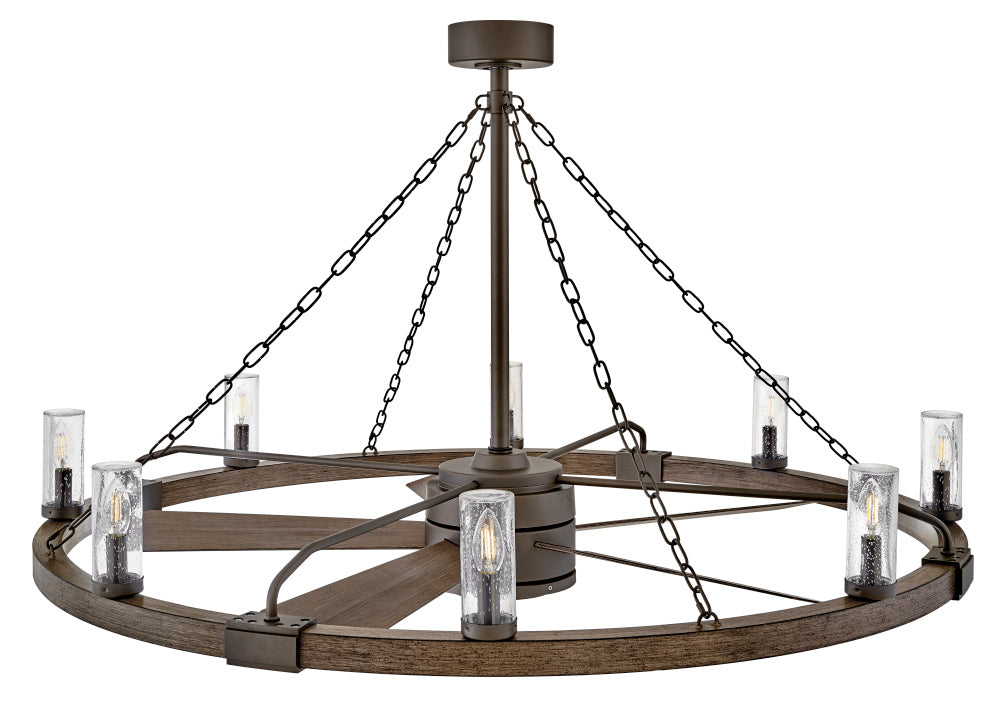 Sawyer 52" LED Smart Fandelier - Bronze