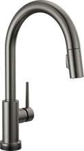 Load image into Gallery viewer, PULLDOWN TOUCHLESS KITCHEN FAUCET BLACK STAINLESS