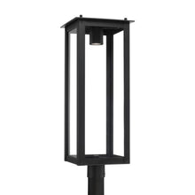 Load image into Gallery viewer, 1-Light Post Lantern in Black with Clear Glass GU Twist Lock Night Sky Friendly