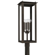 Load image into Gallery viewer, 4-Light Post Lantern in Oiled Bronze with Clear Glass