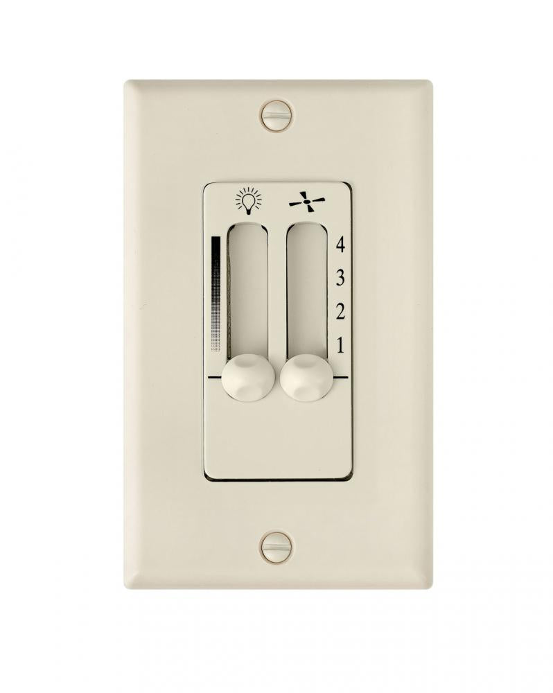 Wall Contol 4 Speed Dual Slide - Miscellaneous|White