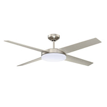 Load image into Gallery viewer, LOPRO 52 in. Black DC motor Ceiling Fan - Satin Nickel with matching blades