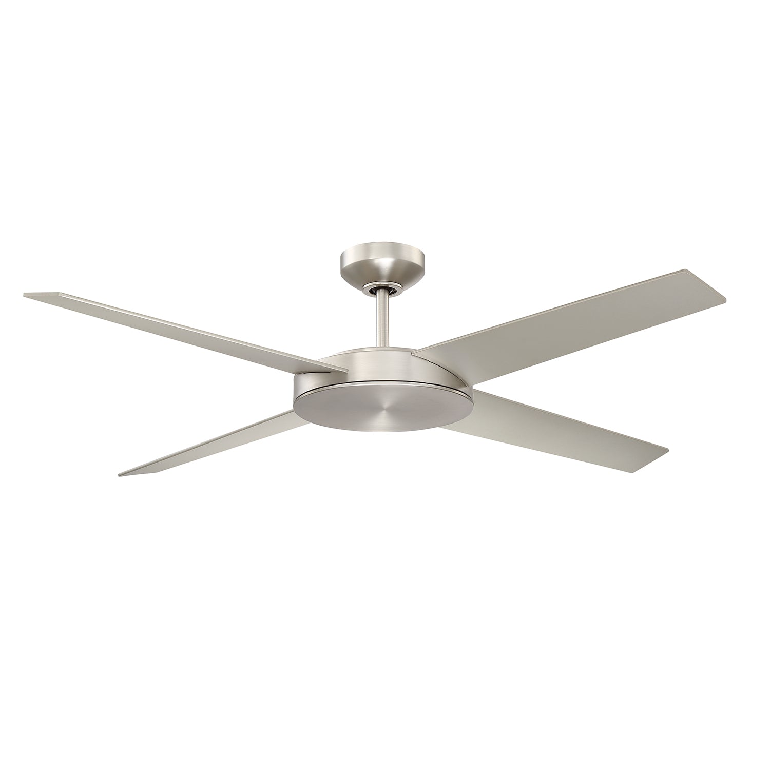 LOPRO 52 in. Black DC motor Ceiling Fan - Satin Nickel with matching blades