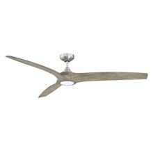 Load image into Gallery viewer, PALADIN 60 in. Black Ceiling Fan - Satin Nickel