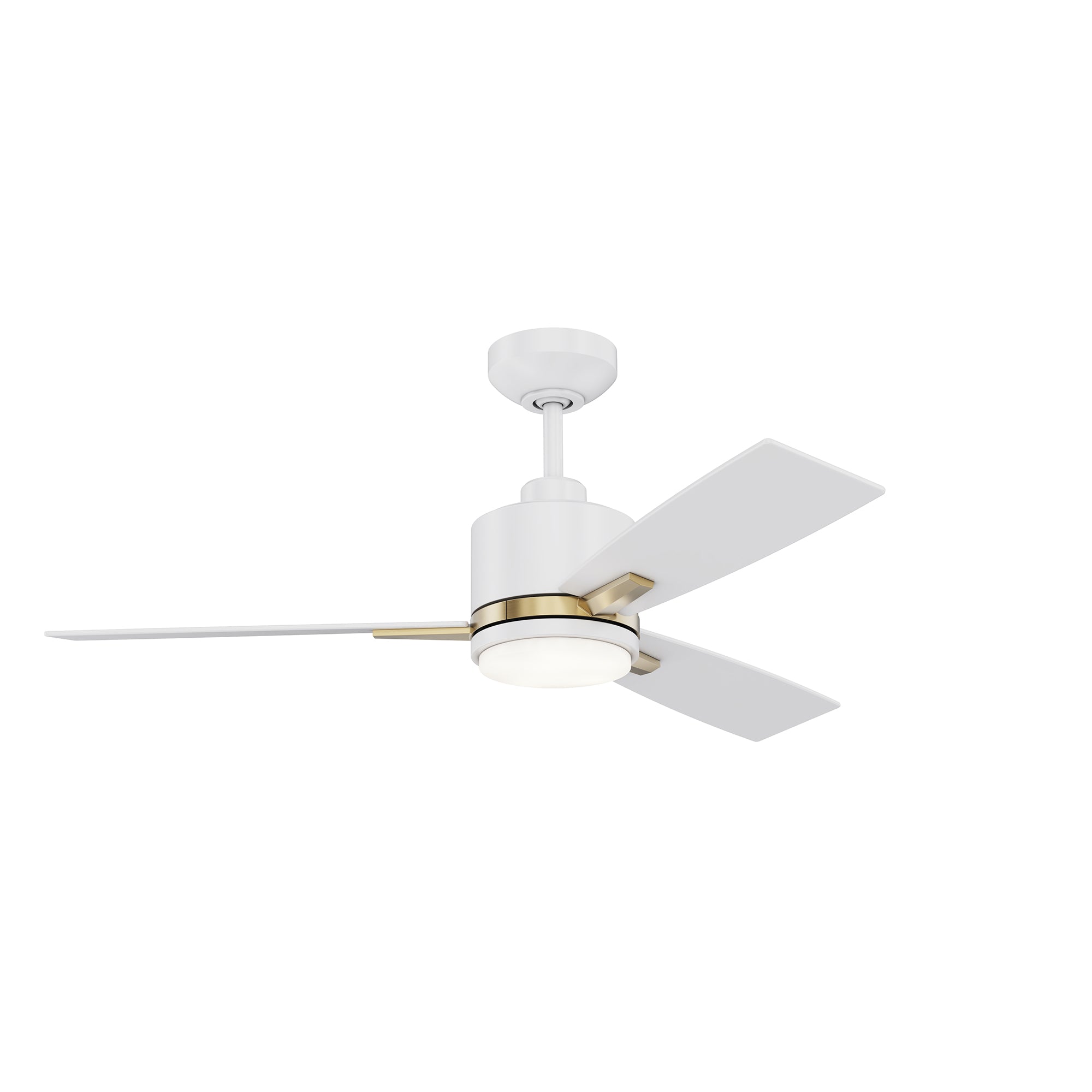 NUVEL 42 in. Matte Black Ceiling Fan - White