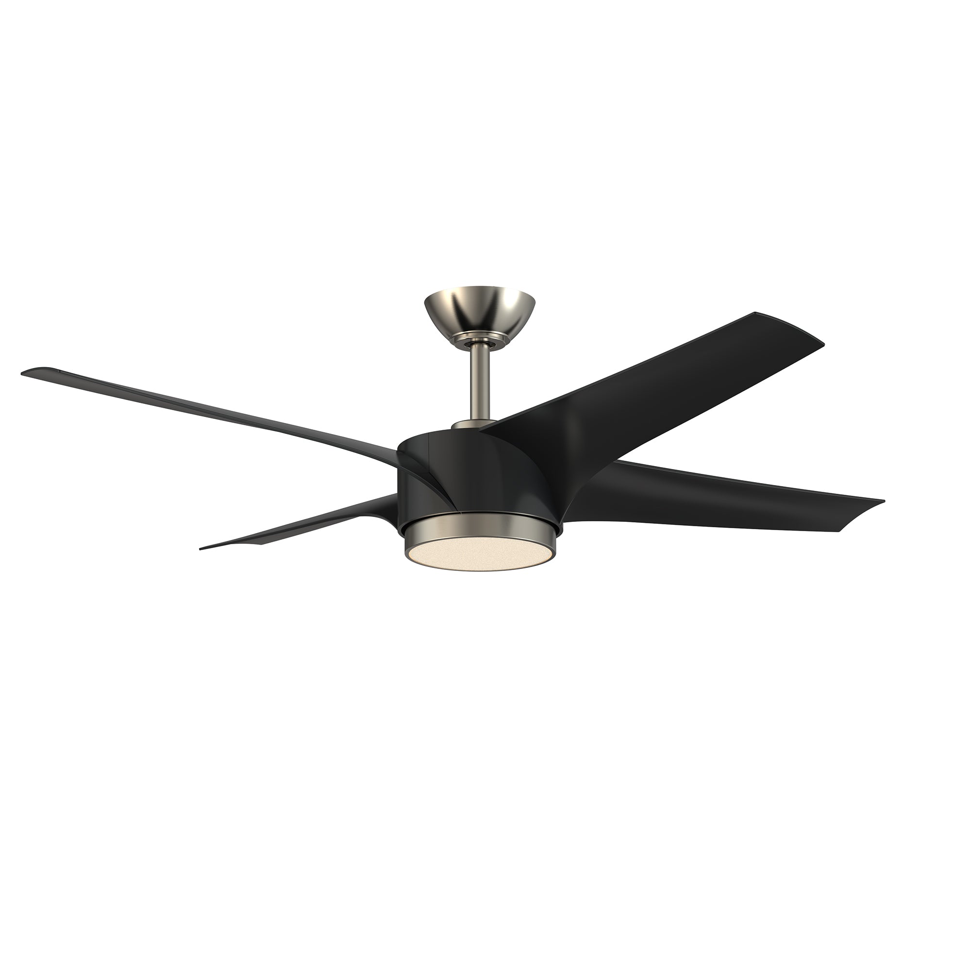 VELA 52 in. Matte Black Ceiling Fan - Black