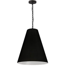 Load image into Gallery viewer, 1LT Anaya Medium Pendant, MB w/ BK Shade