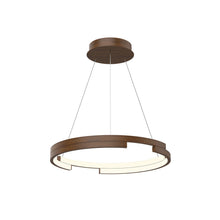 Load image into Gallery viewer, Anello Minor 19-in Walnut LED Pendant