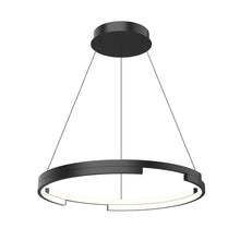 Load image into Gallery viewer, Anello Minor 24-in Black LED Pendant