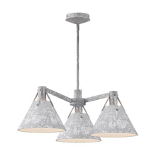 Load image into Gallery viewer, Archer 25-in Steel Shade 3 Lights Chandeliers