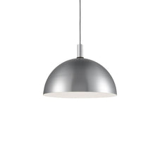 Load image into Gallery viewer, Archibald 24-in Brushed Nickel With Black Detail 1 Light Pendant