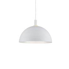 Load image into Gallery viewer, Archibald 24-in White With Gold Detail 1 Light Pendant