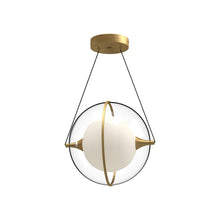 Load image into Gallery viewer, Aries 12-in Brushed Gold LED Pendant
