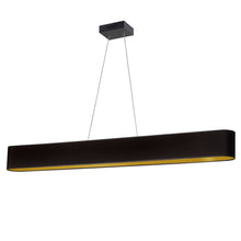 Load image into Gallery viewer, 30W Horiz Pendant, BLK/GLD shade, MB