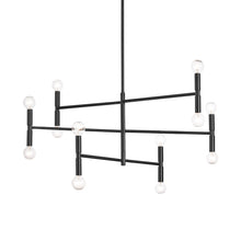 Load image into Gallery viewer, 12LT Incandescent Chandelier, Matte Black Finish