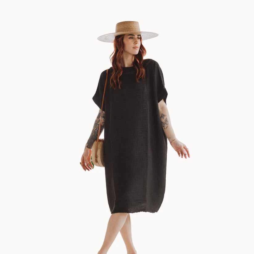 Crinkle Balloon Dress (3 Colours)