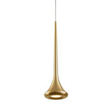 Load image into Gallery viewer, Bach 5-in Brushed Gold LED Pendant