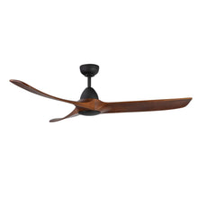 Load image into Gallery viewer, Baylor 60-in Matte Black/Dark Walnut LED Ceiling Fan