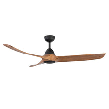 Load image into Gallery viewer, Baylor 60-in Matte Black/Natural Wood LED Ceiling Fan