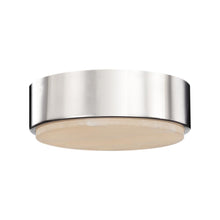 Load image into Gallery viewer, Blanco 8-in Polished Nickel/Alabaster LED Flush Mount