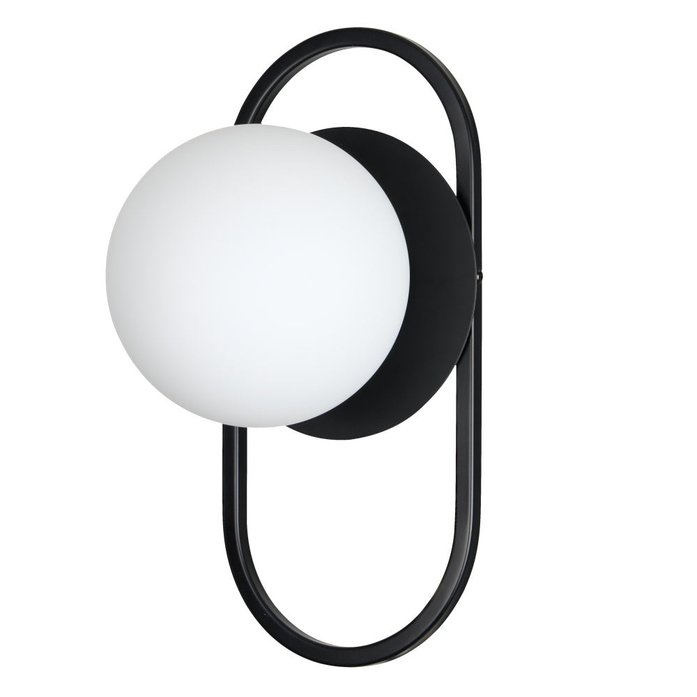 1LT Wall Sconce, MB w/ Opal glass