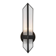 Load image into Gallery viewer, Cairo 4-in Ribbed Glass/Urban Bronze 1 Light Wall/Vanity