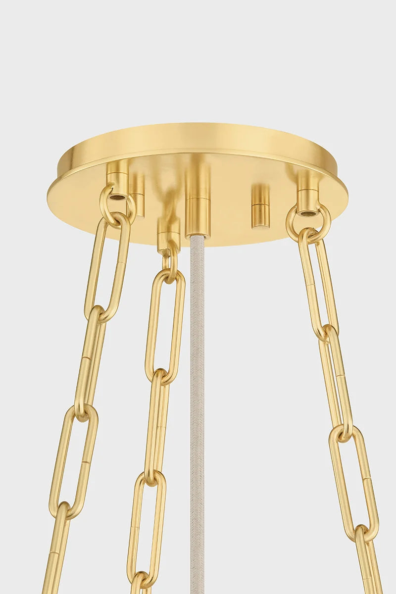 Camby Chandelier in Aged Brass (2 Sizes)